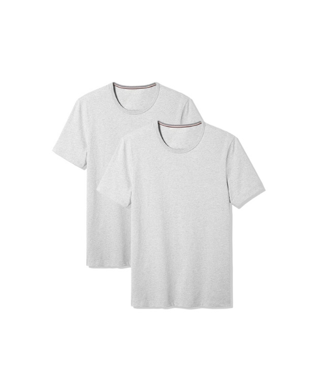 T-shirt homme x 2 - Pack Gris chiné - La Gentle Factory