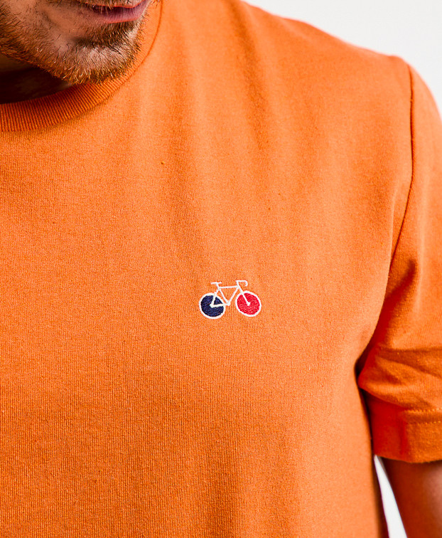 Tee-Shirt Homme Made In France Recyclé Barthélémy Orange - La Gentle Factory